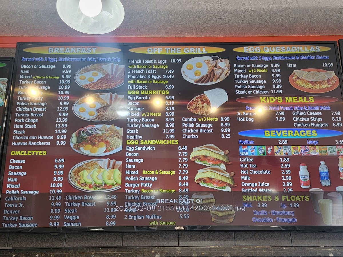 Tom's Junior Burger Menu - Image 3