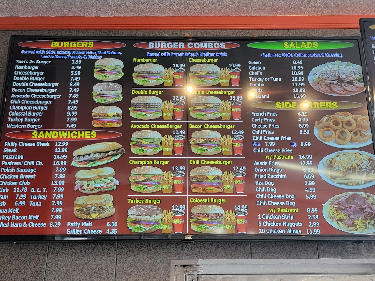 Tom's Junior Burger Menu - Image 4